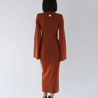 Wear and Go Long Sleeve Maxi Dress / Matsuba (khaki)