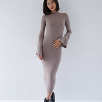 Wear and Go Long Sleeve Maxi Dress / Matsuba (khaki)