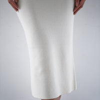 Padded Dawn Strapless Knitted Dress / 白花(ivory)