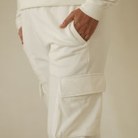 everyday half zip tracksuit / 白花(ivory)