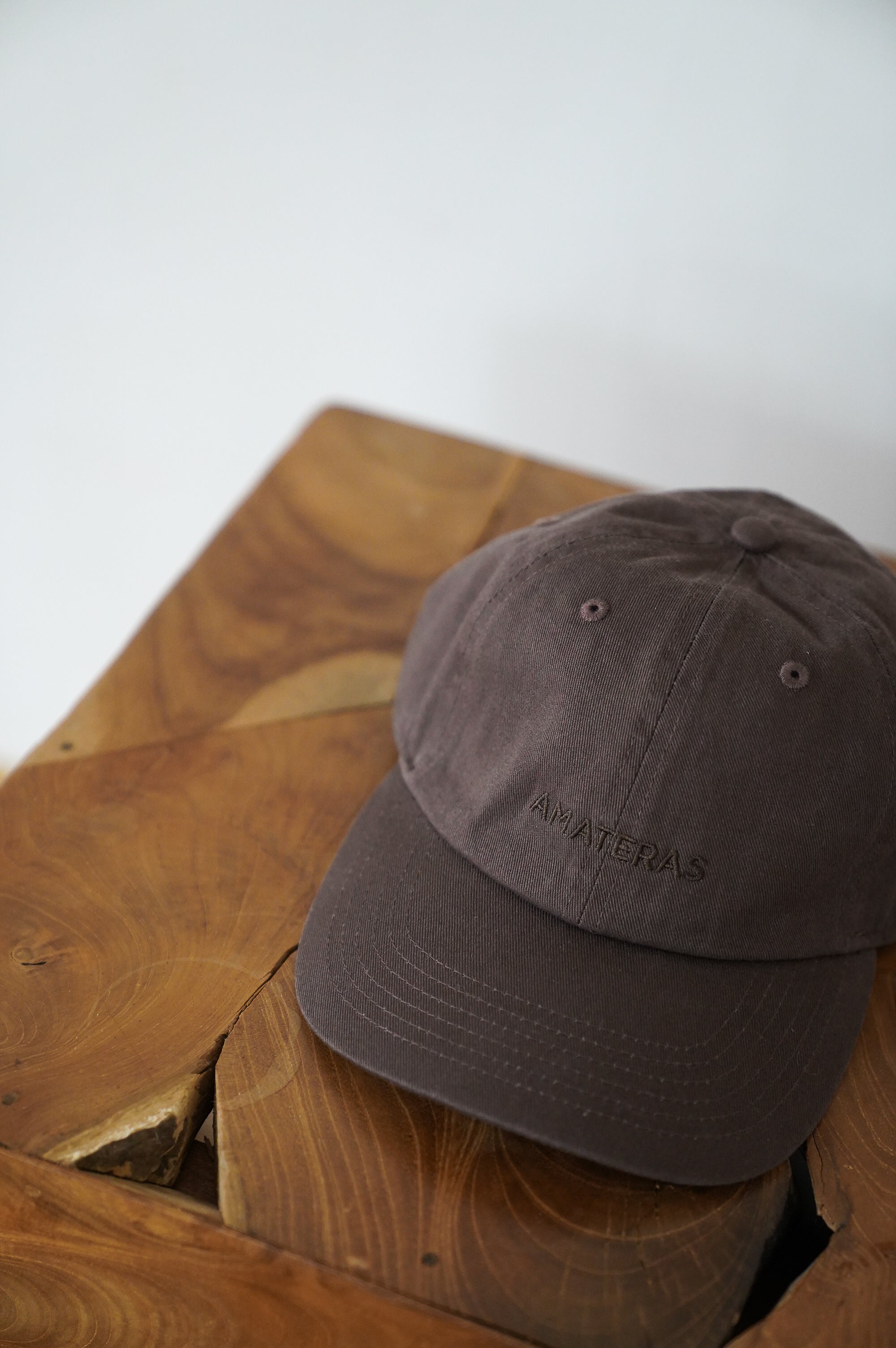 everyday cotton logo cap / 枯茶(brown)