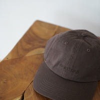 everyday cotton logo cap / 枯茶(brown)