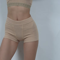 nudy waffle boxer undie / 亜麻(beige)