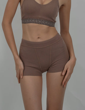 nudy waffle boxer undie / mocha