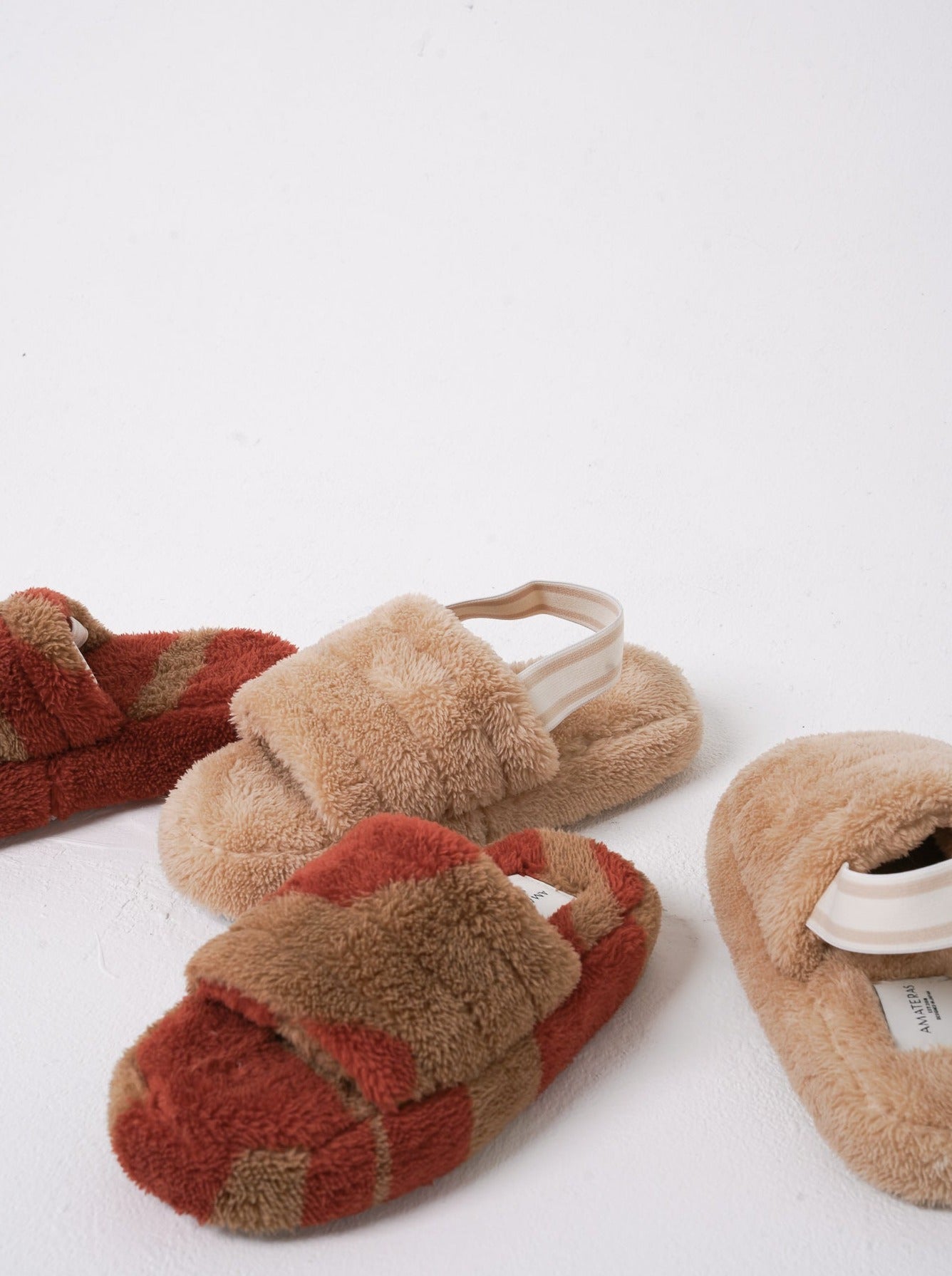 comfort fluffy slippers / flax (beige)