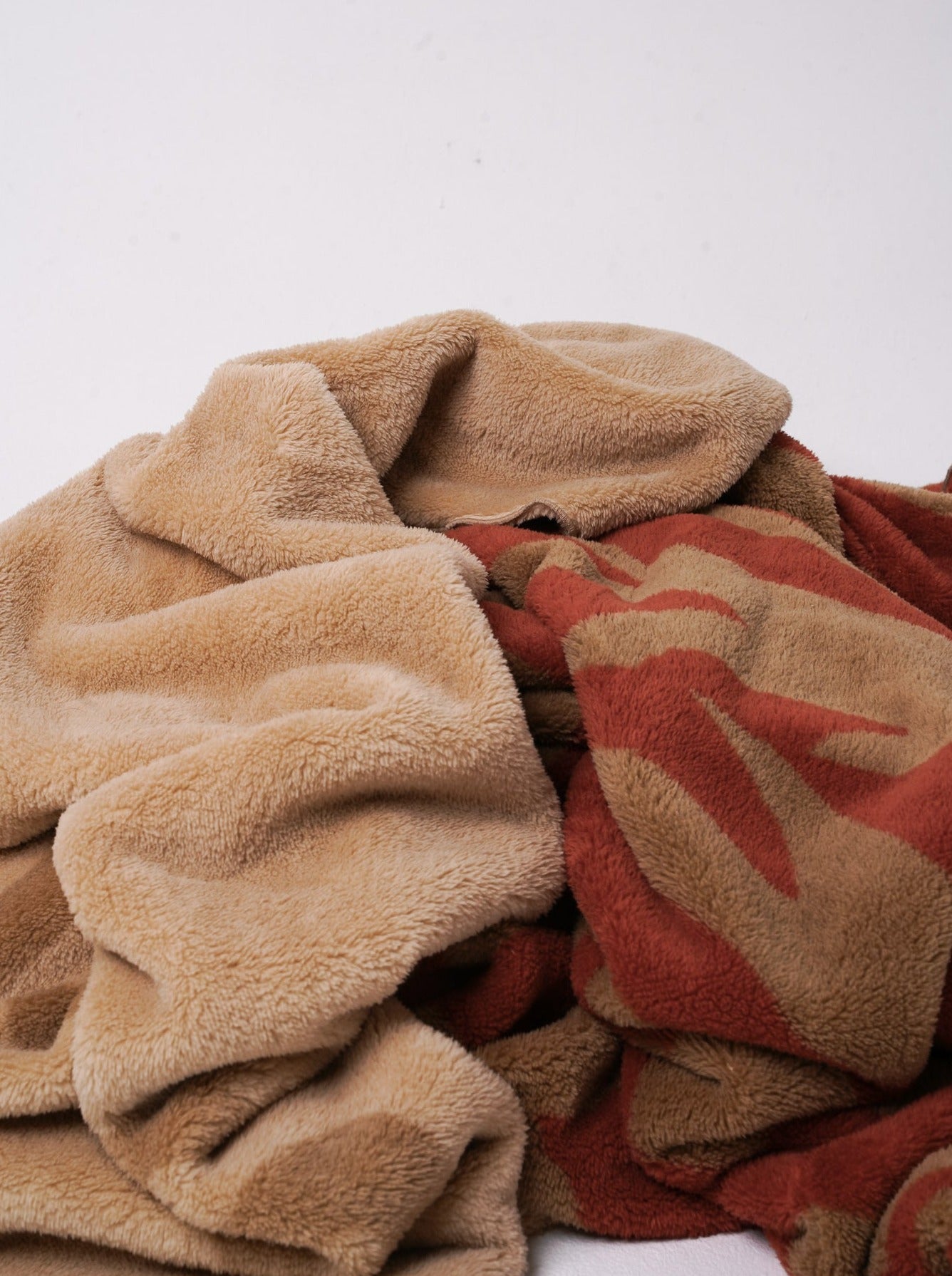 soft warm blanket / flax (beige)