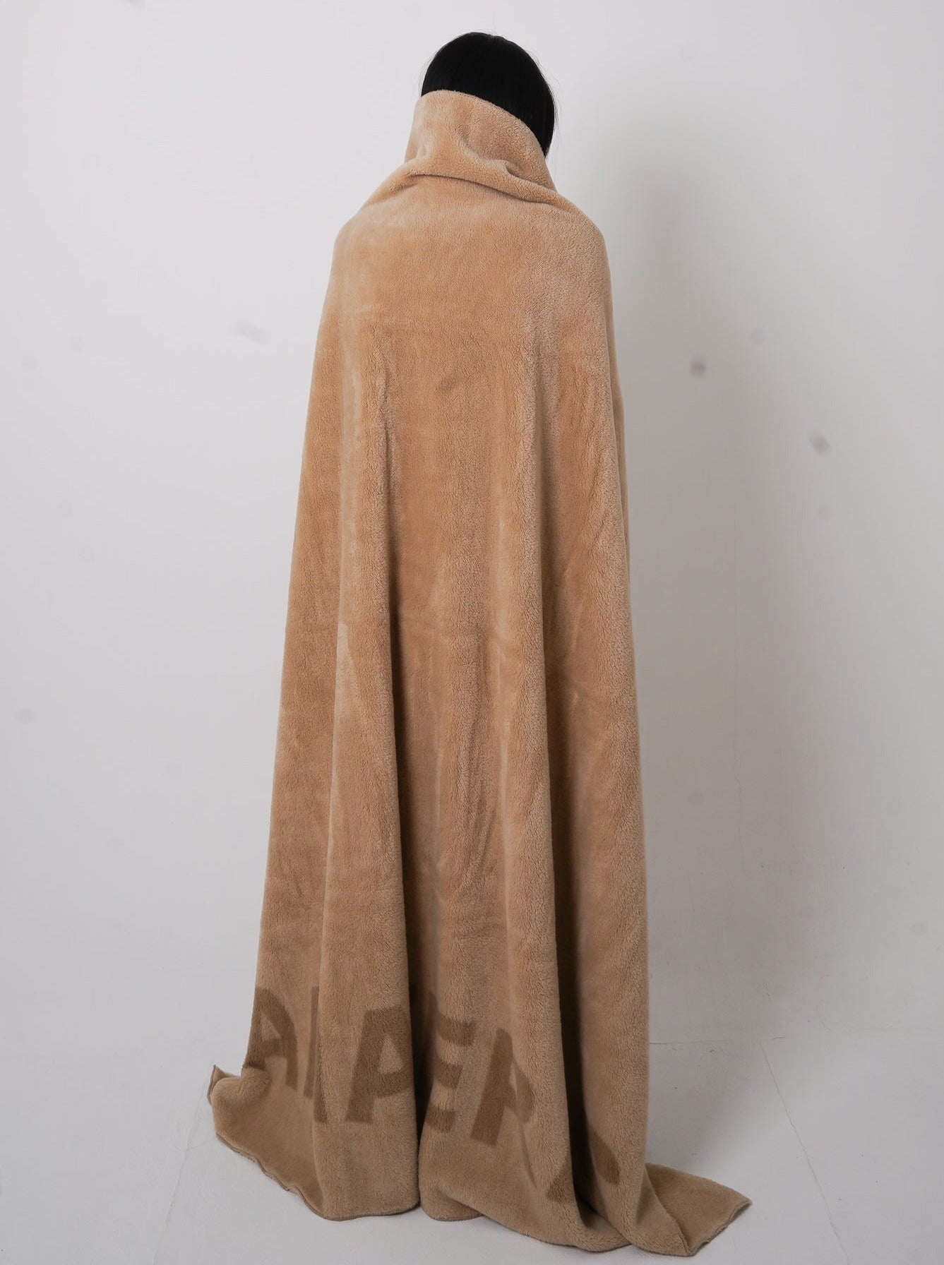 soft warm blanket / flax (beige)