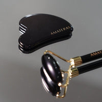 "Glow Ritual Set"（Facial Roller + Kassa） / 墨(black)