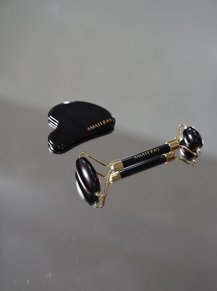 "Glow Ritual Set"（Facial Roller + Kassa） / 墨(black)