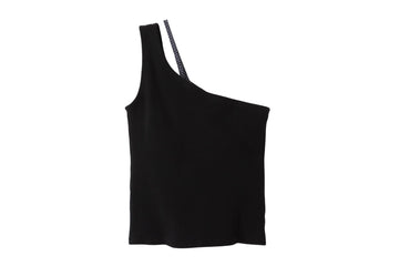 asanoha shoulder tank / black