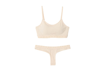 dreamy asanoha bikini set / ivory