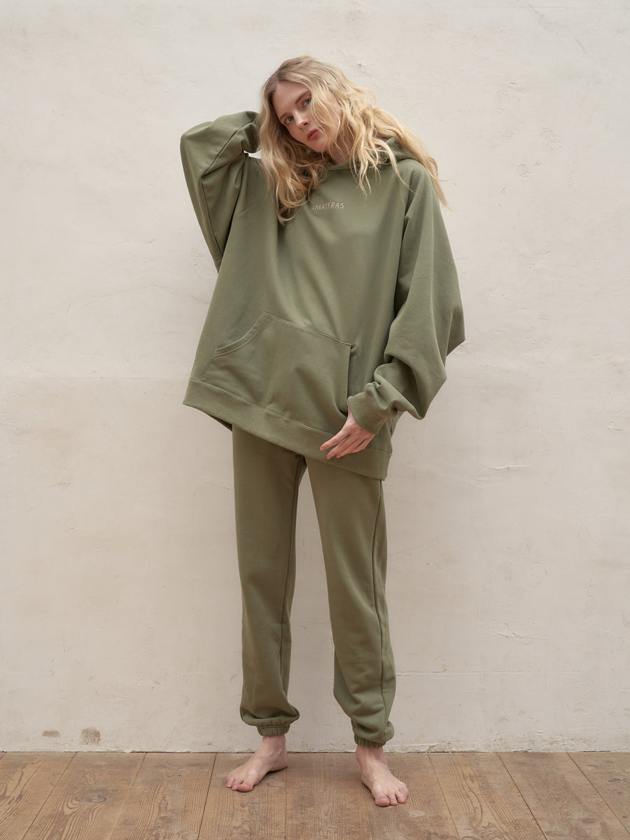 Basic volume 舞妓 tracksuits / 松葉(khaki) – AMATERASJAPAN