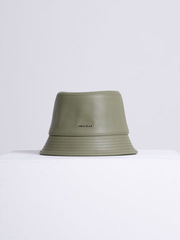 logo bucket hat / macha